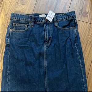 J. Crew Jean skirt